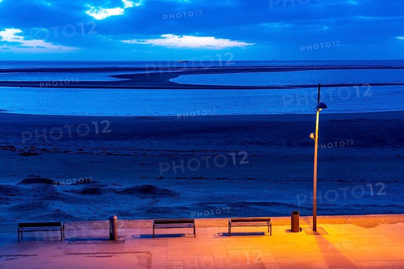 Beach promenade, west beach, beach walk, beach, island, East Frisia, winter, season, autumn, Lower Saxony, Germany, Europe