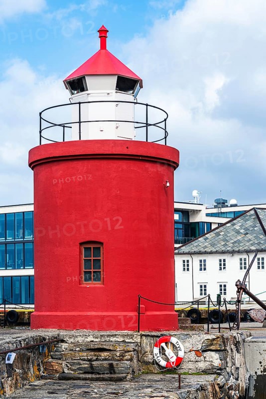 Molja Lighthouse in ALESUND, Geirangerfjord, Norway, Europe