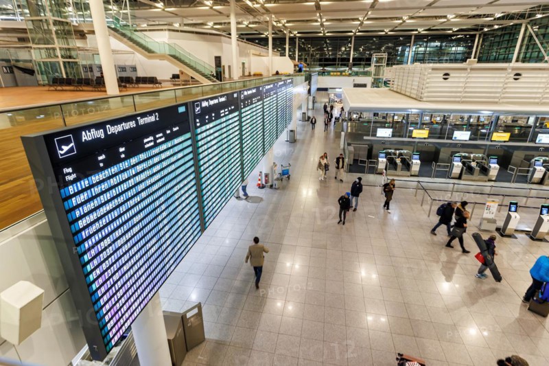 Lufthansa Terminal 2 at Munich Airport, Germany, Europe