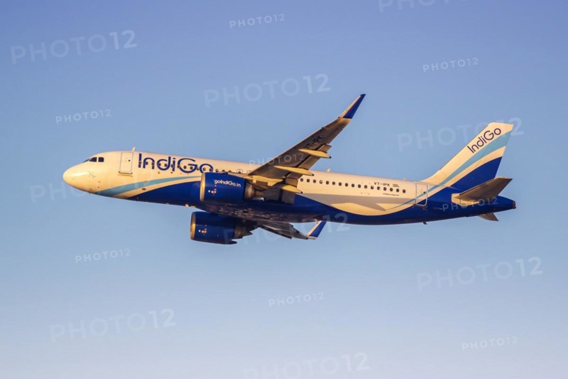 An IndiGo Airbus A320neo aircraft with the registration VT-IPK at the airport in Dubai, United Arab Emirates, Asia