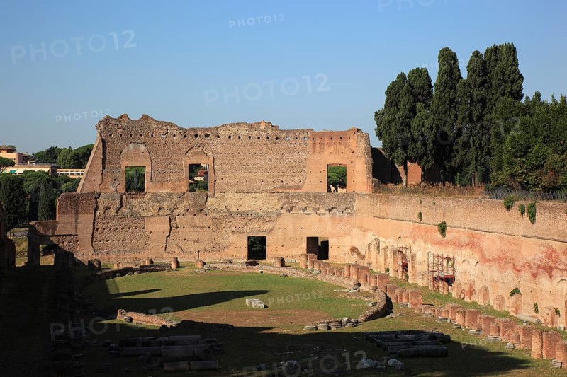 Stadio di Doniziano, ruins on Monte Palation, Palatine Hill, Rome, Italy, Europe