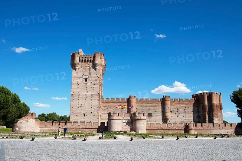 Castillo de La Mota, medieval castle and fortress in Medina del Campo, province of Valladolid, Castile and Leon, Spain, Europe