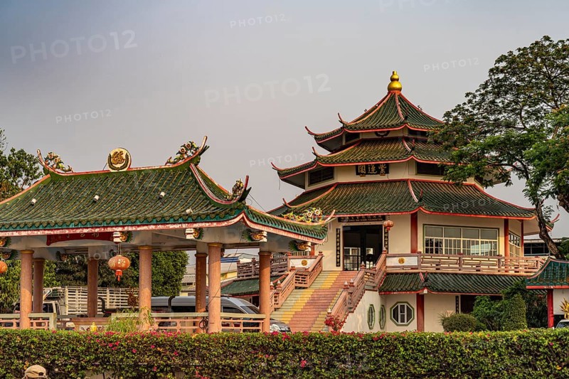 Chinese pavilion of the Tekka Chee Nai Khor Foundation in Nongkhai Thailand