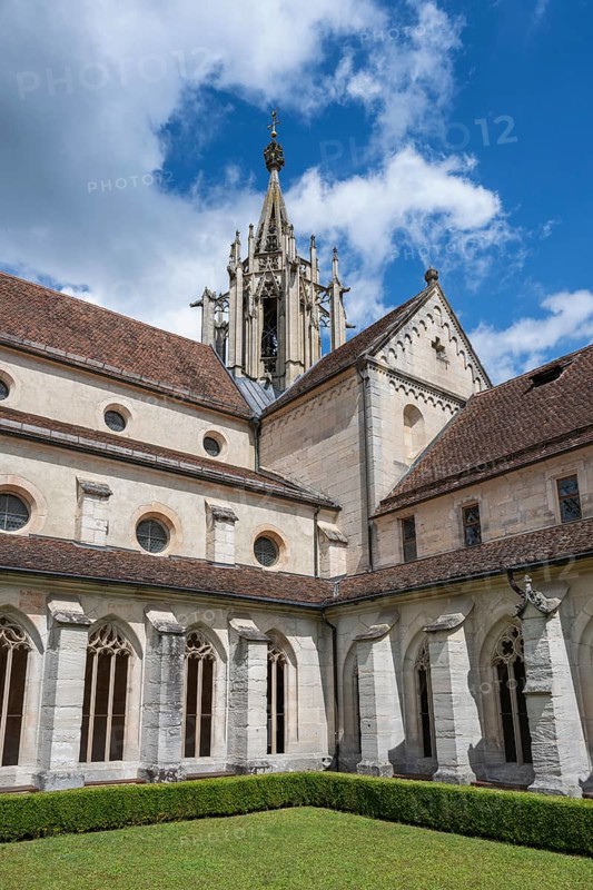 Monastery church and cloister, Bebenhausen Monastery and Palace, former Cistercian Abbey, Tübingen district, Baden-Württemberg, Germany, Europe