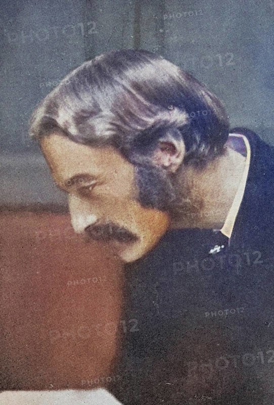 Andrew Lang, 1844-1912, Scottish poet and writer, illustration from the book The Masterpiece Library of Short Stories, Historic, digitally restored reproduction from a 19th century original, Record date not stated