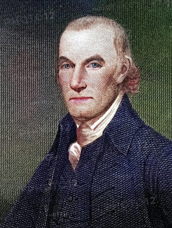 William Floyd, 1734 to 1821, American statesman and founding father A signer of the Declaration of Independence Nineteenth-century engraving by AB Durand after a painting, Historical, digitally restored reproduction from a nineteenth-century original, Record date not stated