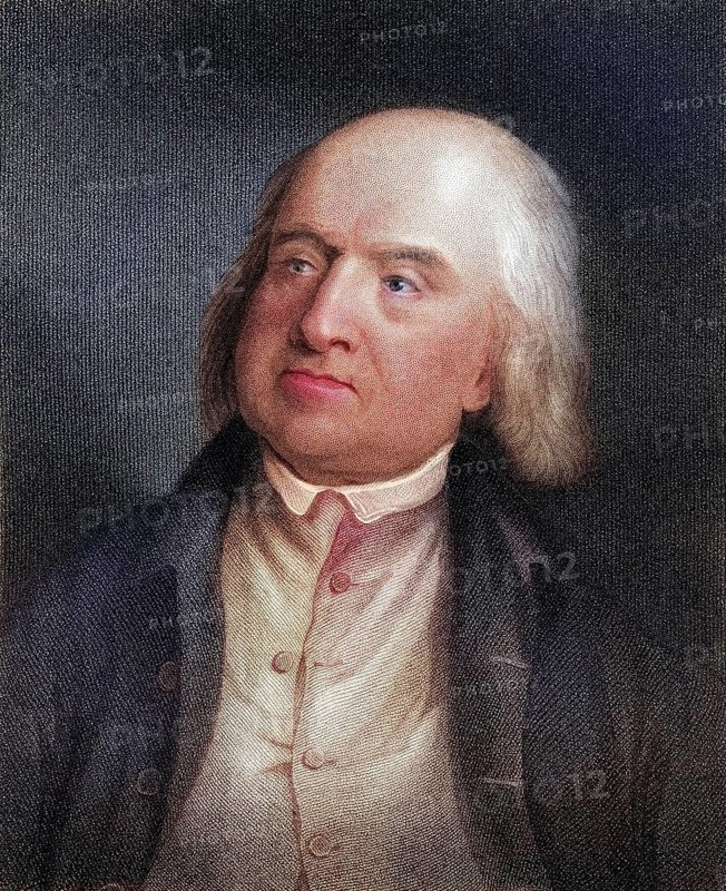 Jeremy Bentham 1748 to 1832 English philosopher economist and theoretical jurist, Historical, digitally restored reproduction from a 19th century original, Record date not stated
