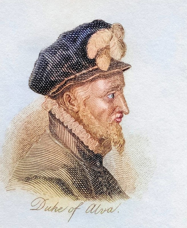 Don Fadrique d' lvarez de Toledo, 4th Duke of Alba, 1537 to 1583, Spanish commander. From the book Crabbs Historical Dictionary, published 1825, Historical, digitally restored reproduction from a 19th century original, Record date not stated