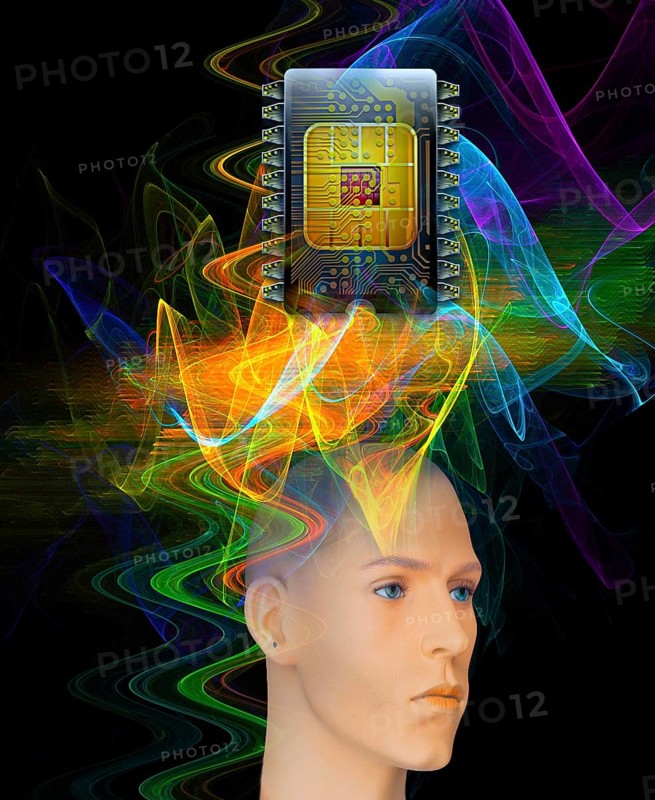 Symbol photo, AI, ChatGBT, AI, OpenAI, chatbot, artificial intelligence, artificial intelligence, IT system, computer science, AI learning, IT technology, computer system, software, Microsoft, silicon brain, thinking machine, creativity, new wonder of the world, Einstein replacement, questionable intelligence, AI research, language robot, algorithm