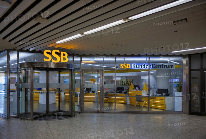 SSB Stuttgarter Straßenbahnen, customer centre, customer centre, subway, logo, city centre, Stuttgart, Baden-Württemberg, Germany, Europe