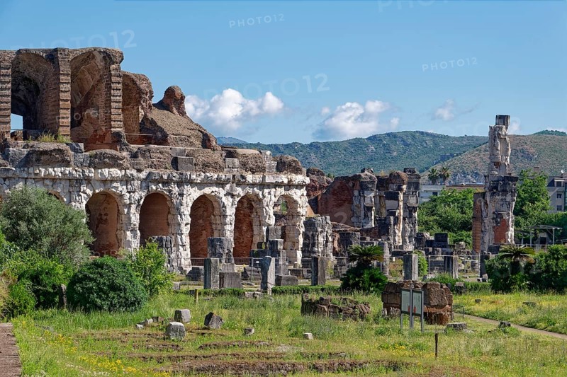 The Anfiteatro Campano, Campania amphitheatre, in Santa Maria Capua Vetere near Caserta. Campania, Italy, Southern Europe, Europe