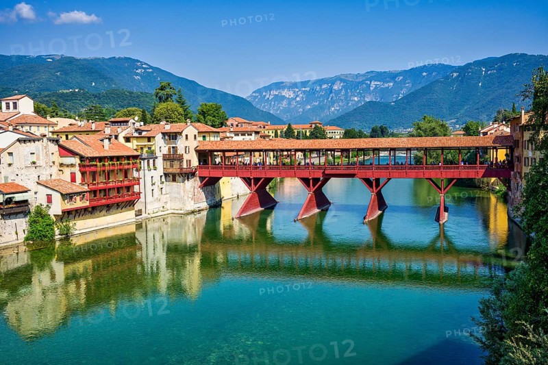 Ponte degli Alpini, Bassano del Grappa, Veneto, Italy, Europe