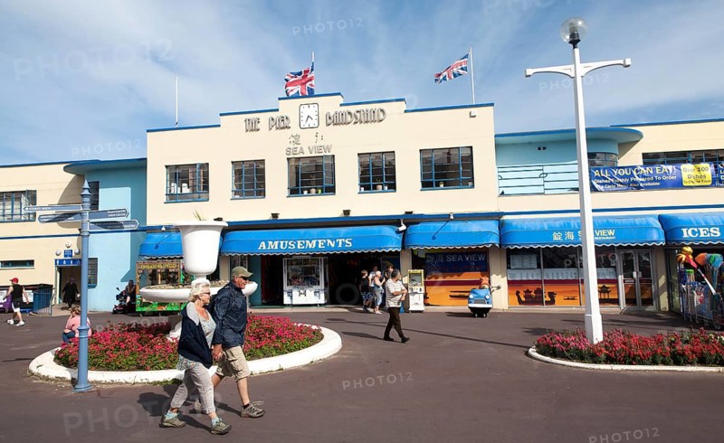 The Pier Bandstand amusements on the seafront at Weymouth, Dorset, England, United Kingdom, Europe