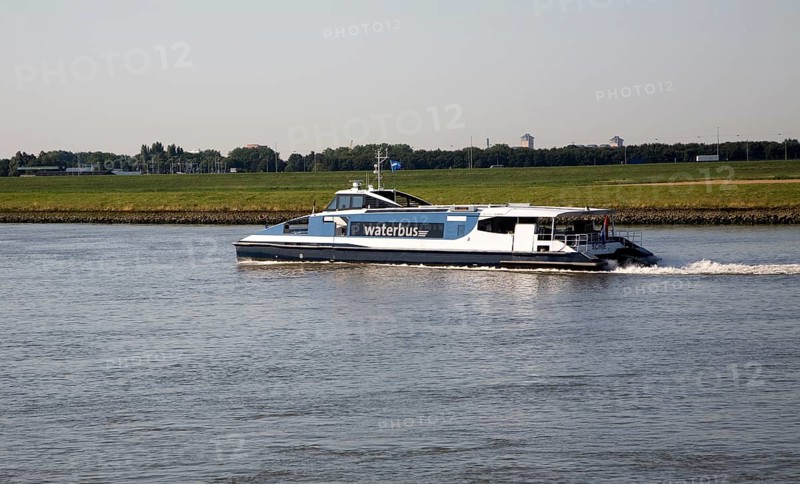 The Waterbus is a public transportation system on the River Maas linking Rotterdam to Dordrecht and with several smaller branch lines, South Holland, Netherlands