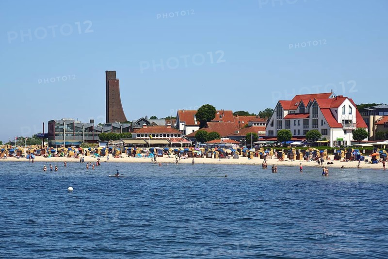 Europe, Germany, Schleswig Holstein, Kiel, Kiel Fjord, Baltic Sea, Laboe, Beach and Naval Memorial, Europe