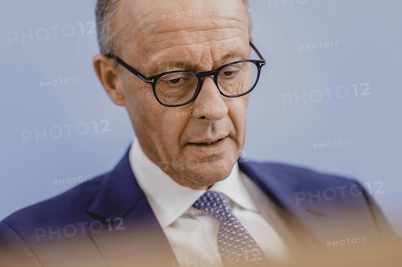 Friedrich Merz, CDU party chairman, at the Federal Press Conference on the consequences of Solingen. Berlin, 27.08.2024