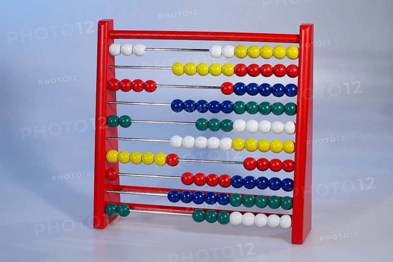 Abacus calculating aid, calculating with spheres, Hamburg, Hamburg, Federal Republic of Germany