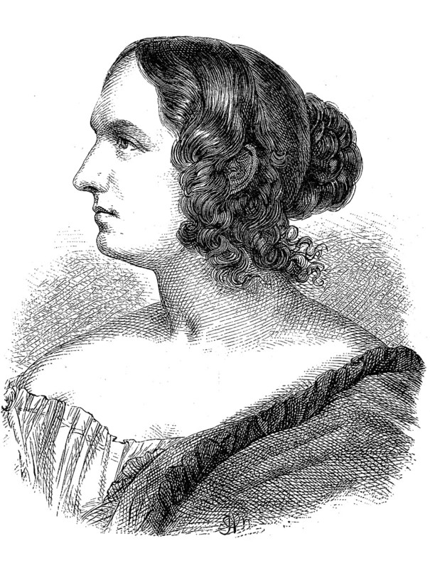 Wilhelmine Henriette Friederike Marie Schröder-Devrient née Schröder, 6 December 1804, 26 January 1860, was a German opera singer, Historical, digital reproduction of an original from the 19th century