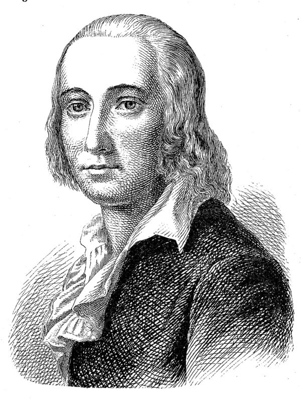 Johann Christian Friedrich Hoelderlin, 20 March 1770, 7 June 1843, a German poet who was one of the most important poets of his time, Historical, digital reproduction of an original from the 19th century