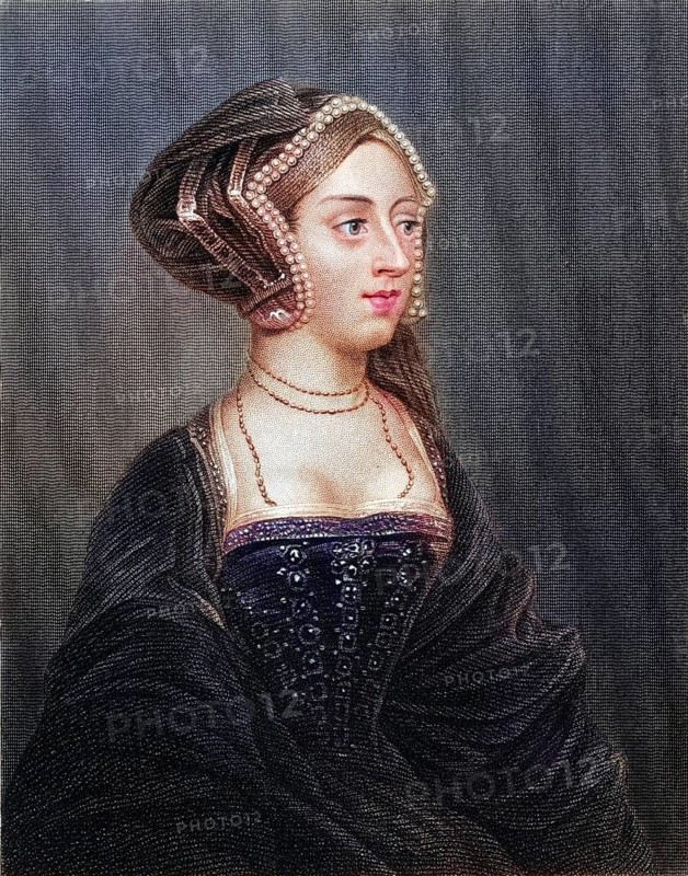 Anne Boleyn, also called Bullen, 1507-1536, second woman of Henry VIII, From the book Lodge's British Portraits published in London 1823, Historical, digitally restored reproduction from a 19th century original, Record date not stated