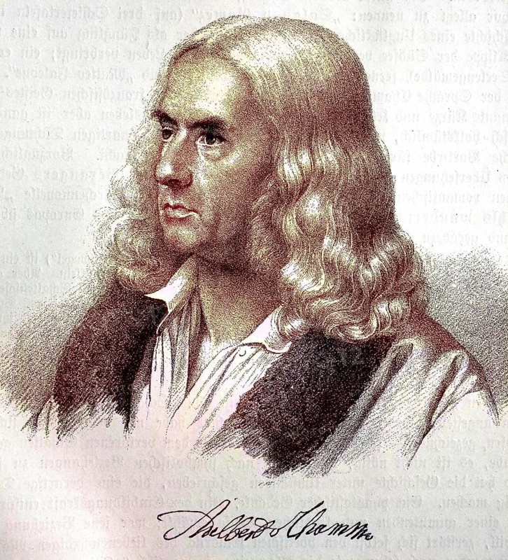 Adelbert von Chamisso, 30 January 1781 as Louis Charles Adelaide de Chamissot de Boncourt at Boncourt Castle near Ante, 21 August 1838, was a German naturalist and poet of French origin, digital reproduction of an original from the 19th century, original date unknown