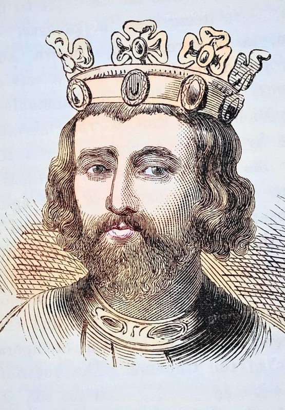 King John of England 1167 to 1216, from The National and Domestic History of England by William Aubrey, published in London around 1890, Historical, digitally restored reproduction from a 19th century original, Record date not stated