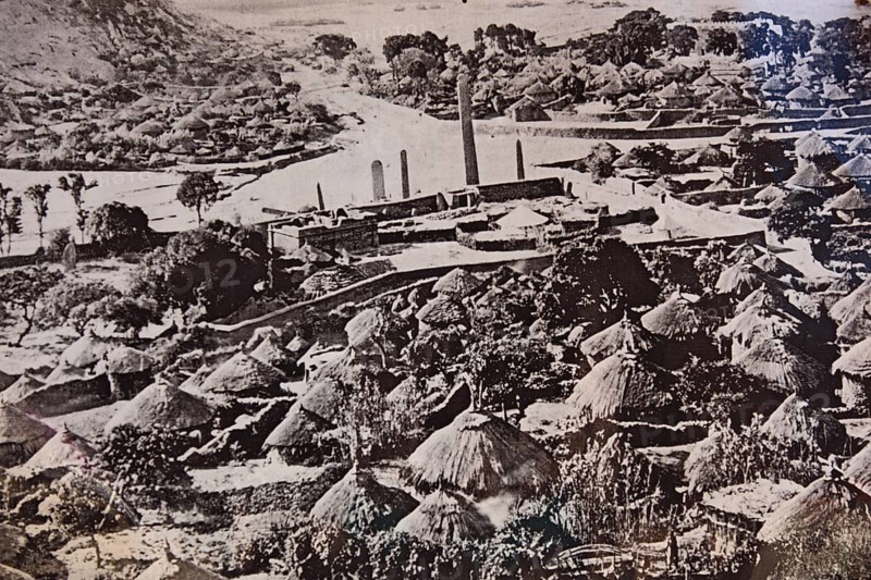 Tigray region, in the stele park of Axum, Aksum, historical pictures in the museum, Ethiopia, Africa