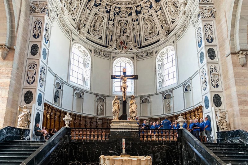 Interior view, Trier Cathedral, UNESCO World Heritage Site, Trier, Rhineland-Palatinate, Germany, Europe