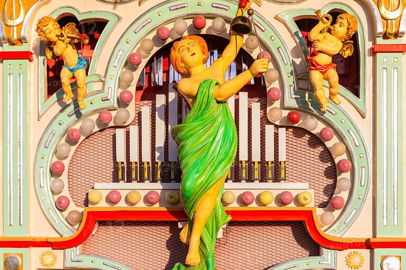 Fairground organ, largest fairground organ in the world, Oktoberfest, Festwiese, Theresienwiese, Munich, Upper Bavaria, Bavaria, Germany, Europe