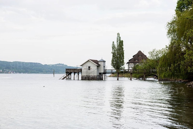 Bathhouse, Bodman, Lake Constance, Constance district, Baden-Württemberg, Germany, Europe