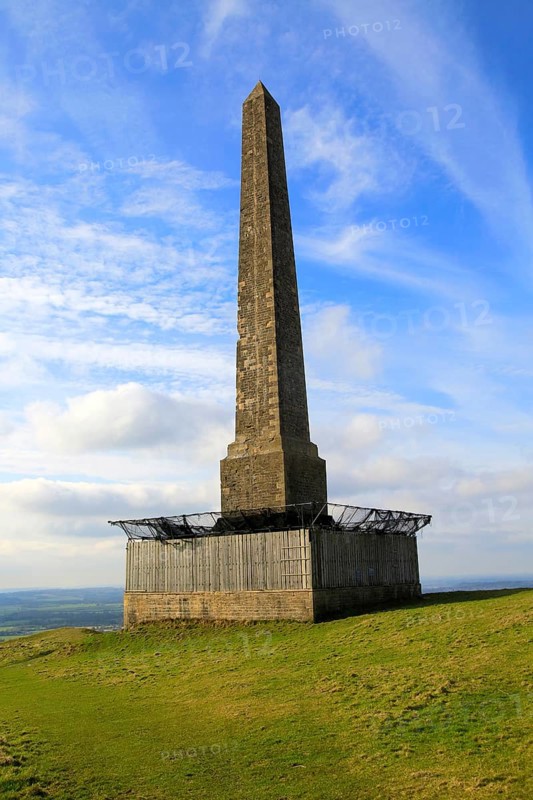 Historic Lansdowne monument, Cherhill, Wiltshire, England, UK