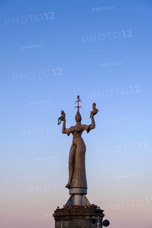 Imperia at the harbour entrance, by artist Peter Lenk, Constance, on Lake Constance, Baden-Württemberg, Germany, Europe