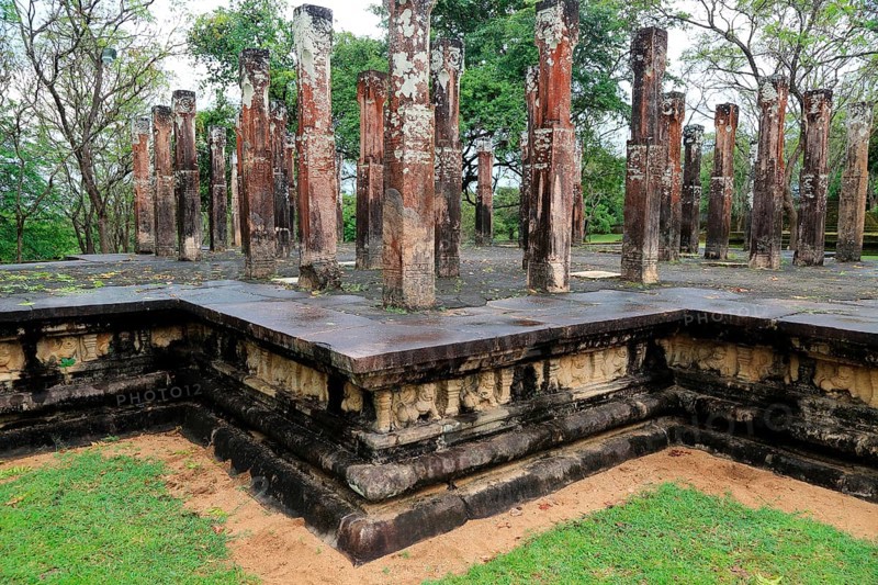 UNESCO World Heritage Site, the ancient city of Polonnaruwa, Sri Lanka, Asia, building in the Alahana Pirivena complex, Asia