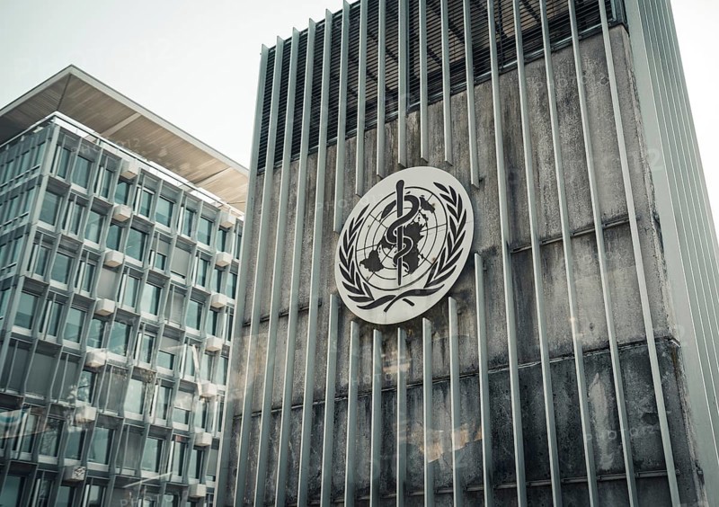 View of the logo of the World Health Organisation (WHO) on a building at its headquarters in Geneva. 13.09.2021