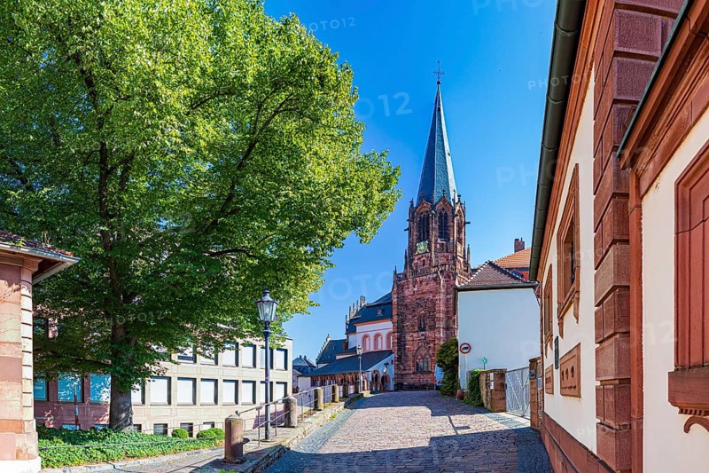 Collegiate Basilica of St Peter and Alexander in Aschaffenburg, Bavaria, Germany, Europe