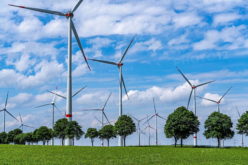 Wind farm near Marsberg, Nordex wind turbines, Baumallee, Hochsauerlandkreis, North Rhine-Westphalia, Germany, Europe