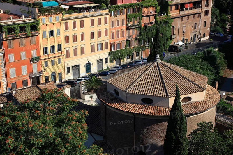 View from Monte Palatino, Palatine Hill, of the historic centre of Rome, Italy, Europe