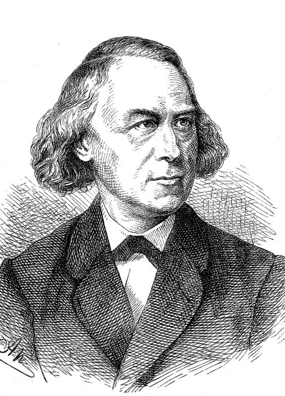 Karl Friedrich Gerok, from 1880 von Gerok, 30 January 1815, 14 January 1890, a German theologian and lyricist, historical, digital reproduction of an original from the 19th century