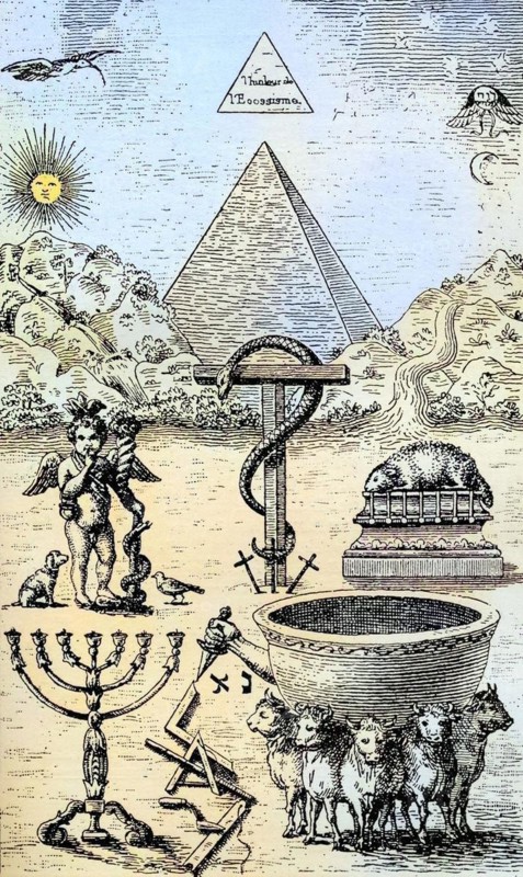 Symbole des hohen Grades Aus dem Buch Der Freimaurer von Eugen Lennhoff, erschienen 1932, High Degree Symbols From the book The Freemason by Eugen Lennhoff published 1932, Historisch, digital restaurierte Reproduktion von einer Vorlage aus dem 19. century, Record date not stated