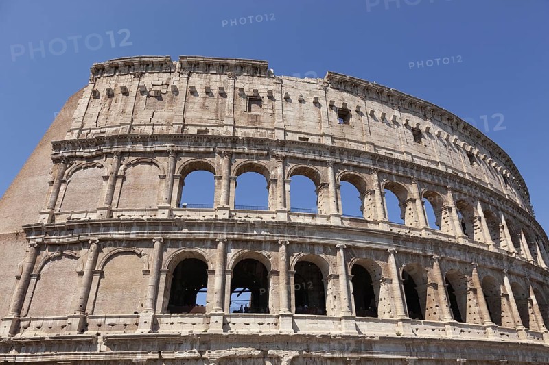 The Colosseum, Amphitheatrum Novum or Amphitheatrum Flavium, Colosseo, Anfiteatro Flavio, Amphitheatre, Rome, Italy, Europe