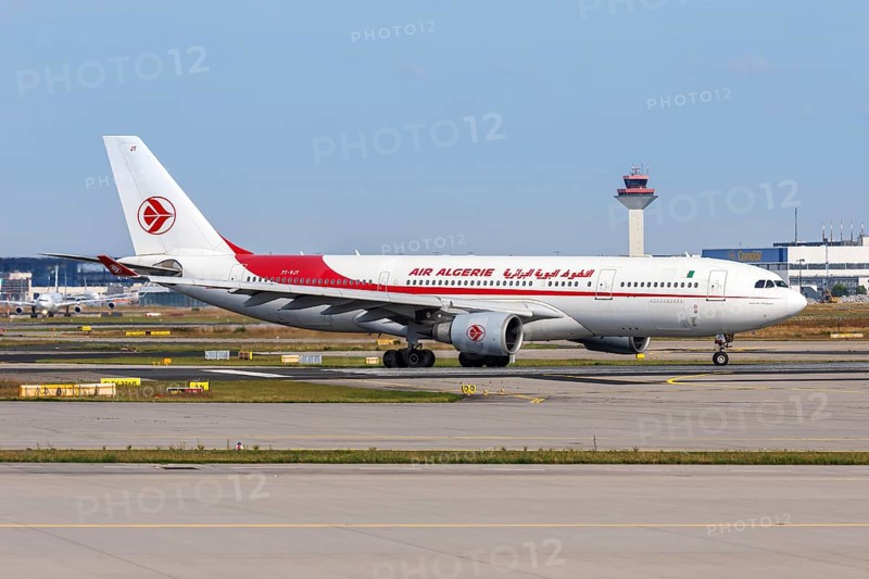 An Air Algerie Airbus A330-200 aircraft with registration 7T-VJY at Frankfurt Airport, Germany, Europe