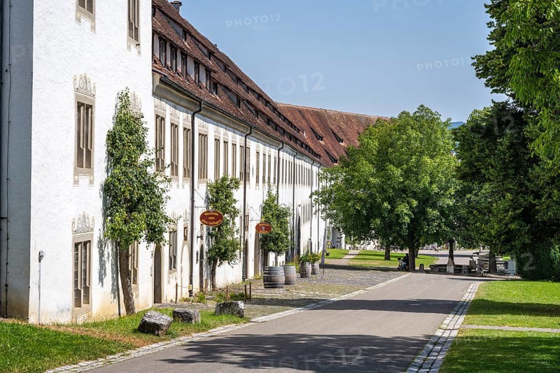 The historic upper long building with wine cellar and wine shop, Salem Castle, former imperial abbey, former monastery of Order of Cistercians, Salem, Lake Constance, Lake Constance district, Baden-Württemberg, Germany, Europe