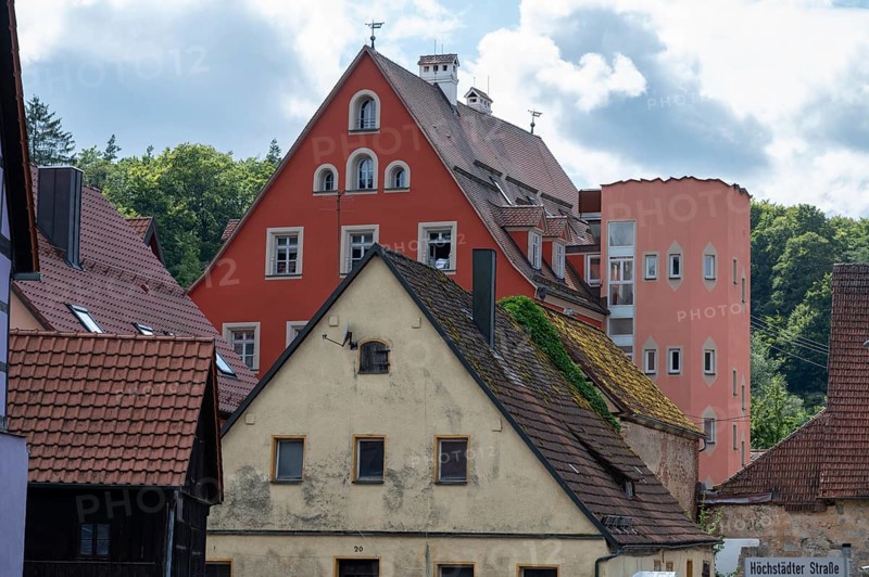 Gabled houses, Betzenstein, Upper Franconia, Bavaria, Germany, Europe