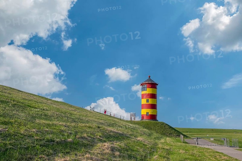 Pilsum Lighthouse, Pilsum, Krummhörn, East Frisia, Lower Saxony, Germany, Europe