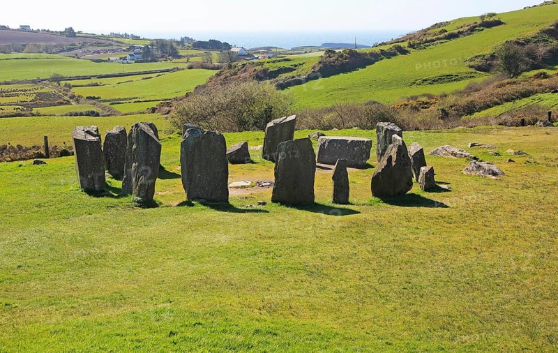 Drombeg stone circle, County Cork, Ireland, Irish Republic, Europe