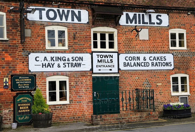 Town Mills former grain mill pub, Andover, Hampshire, England, UK
