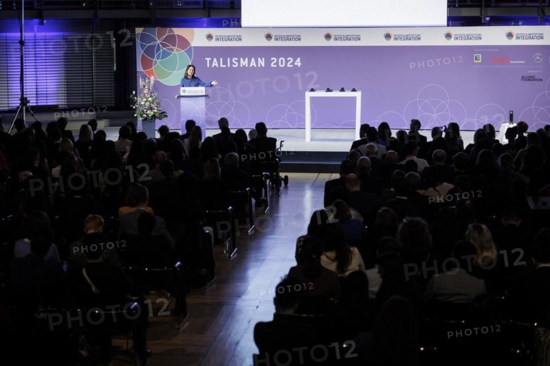 Annalena Bärbock (Alliance 90/The Greens), Federal Foreign Minister, photographed at the DSI Talisman Award ceremony for Dunja Hayali in Berlin, 12 March 2024. With the Talisman Award, the Deutschlandstiftung Integration honours people who have rendered outstanding services to the cohesion of our society through their commitment. Photographed on behalf of the Federal Foreign Office