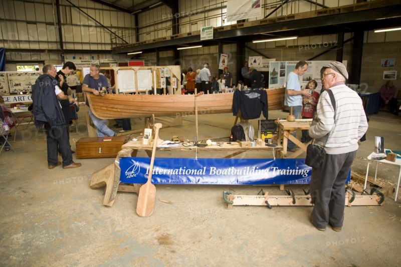 Display International Boatbuilding College at Maritime Day event, Woodbridge, Suffolk, England, UK 2010