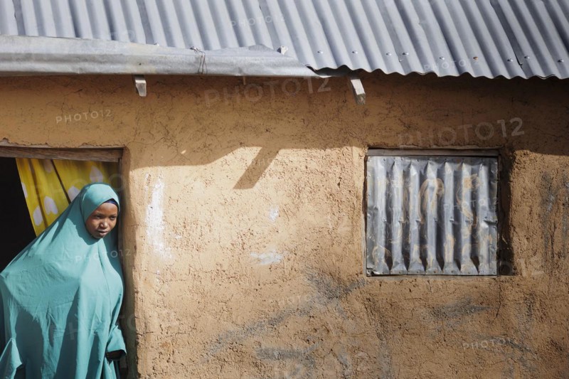 Young woman at her house in the community in Maraban Dare, 07/02/2024