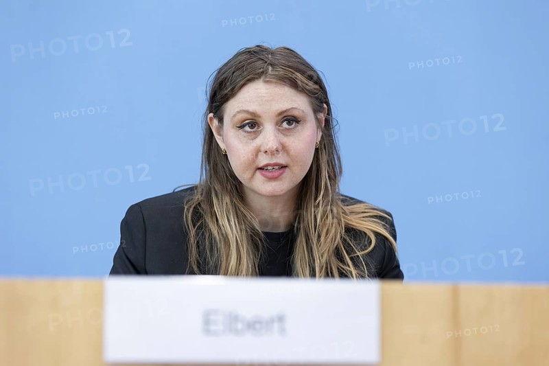 Ariel Elbert, board member of Keshet Germany, recorded during a press conference at the Federal Press Conference Centre on the topic: Antisemitic alliances after 7 October, Civil Society Situation Report on Antisemitism in Berlin, 6 June 2024